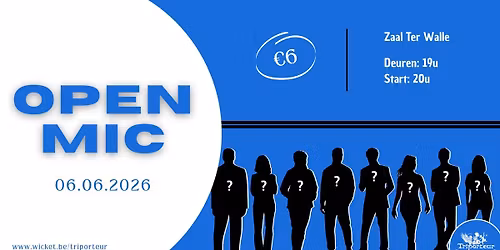 Comedy by Triporteur Events: Open Mic