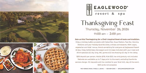 2026 Eaglewood Thanksgiving Holiday Buffet