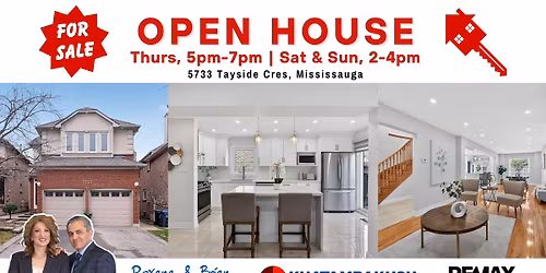OPEN HOUSE - 5733 Tayside Cres, Mississauga