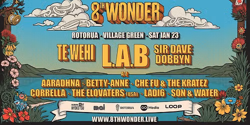 8TH WONDER Rotorua | Sat 23 Jan 