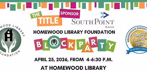 Homewood Library Foundation Block Party Sponsored by Southpoint Bank