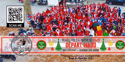 Balade des Papas No\u00ebl motards 2025!