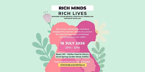 Rich Minds, Rich Lives | Women's Event | Halifax - 18 July 2026