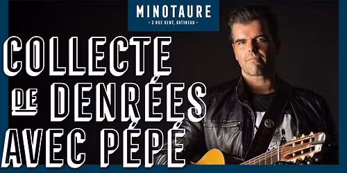P\u00e9p\u00e9 et sa guitare au Minotaure