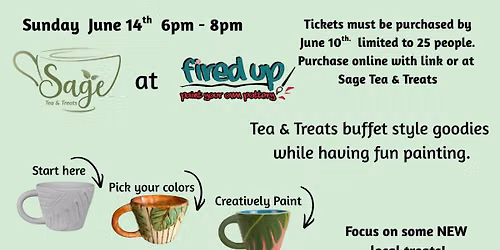 Sage Tea & Treats Painting Tea Party