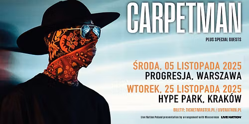 Carpetman - Official Event - 05.11.2025, Klub Progresja, Warszawa