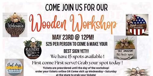 Wooden Workshop!