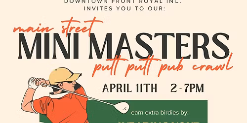 Main Street Mini Masters Putt Putt Pub Crawl