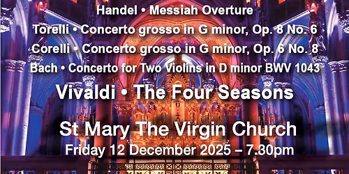 Christmas Baroque Celebration. Doors open 18:45