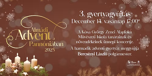 Alm\u00e1di Advent a Pann\u00f3ni\u00e1ban 2025 | 3. gyertyagy\u00fajt\u00e1s