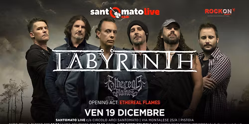 Ven 19.12 LABYRINTH LIVE | SANTOMATO LIVE Club Pistoia