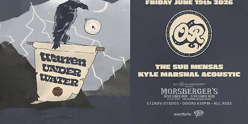 Warren Under Water with  Old Roots, Sub Mensas, Kyle Marshall (acoustic)