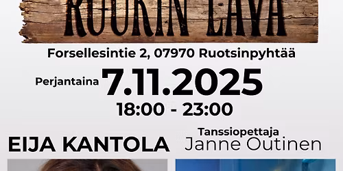 LAVATANSSIT Esiintyj\u00e4n\u00e4 Eija Kantola!