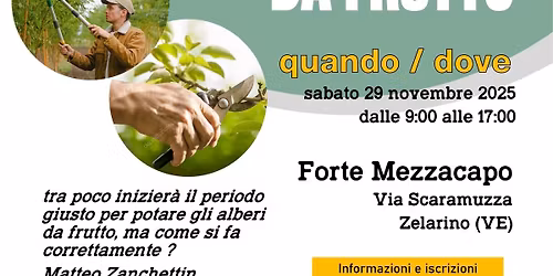 corso di potatura alberi da frutto