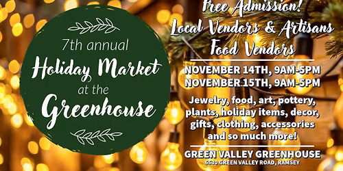 Holiday Market at the Greenhouse- day 2