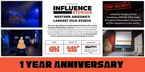 Influence Studios 1-Year Anniversary & Sound Stage Reveal