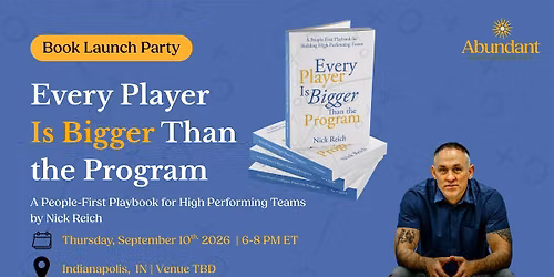 Every Player is Bigger Than The Program - Book Launch Party | Indianapolis