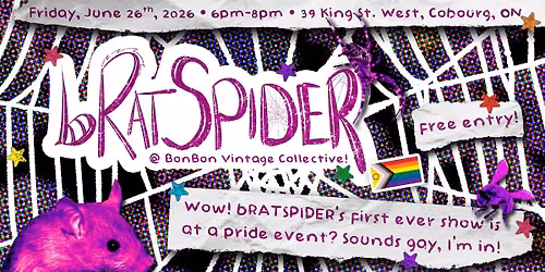 bRATSPIDER's First Show @ BonBon Vintage Collective (Pride Month)