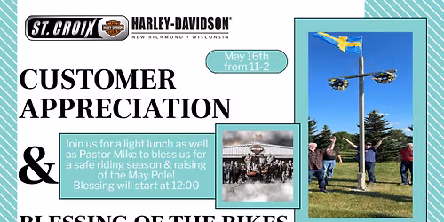 Customer Appreciation & Blessing of the Bikes