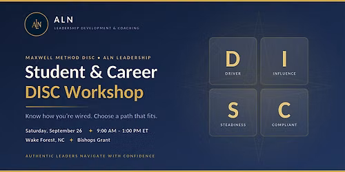 Student\/Career DISC Workshop