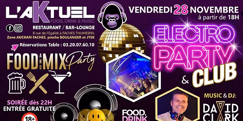 \u00c9LECTRO PARTY [HOUSE-R\u00c9TRO] & CLUB \/ DJ: DAVID CLARK @L'AKTUEL