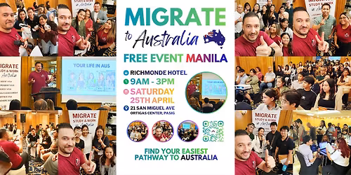 Migrate to Australia FREE Event in Manila