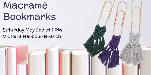 Macram\u00e9 Bookmark Class