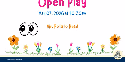 Toddler & Preschool Open Play: Mr. Potato Head