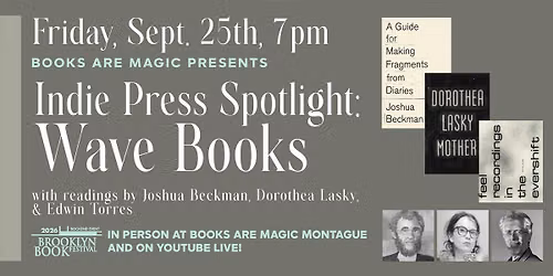In-Store: Indie Press Spotlight: New Poetry from Wave Books