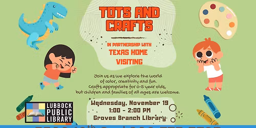 Tots & Crafts at Groves Branch Library