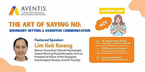 [10 Sep 2026] The Art of Saying No