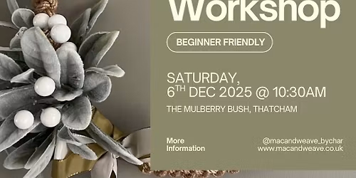 FULL - Macrame Christmas Wreath Workshop
