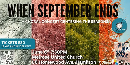 \u00c0 La Mode Choir Presents: When September Ends
