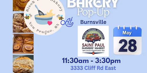 Bisek Bees Bakery Pop-up at Burnsville Farmers Market