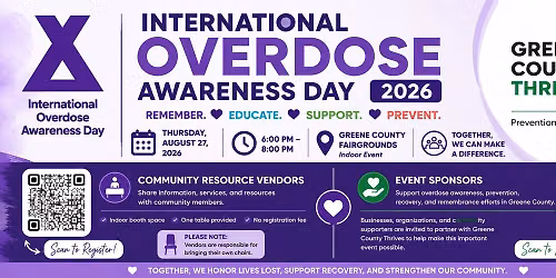 Greene County International Overdose Awareness Event 2026