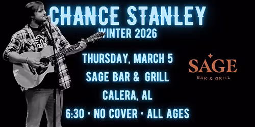 Chance Stanley at Sage Bar & Grill, Calera, AL