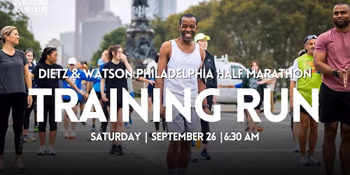 Dietz & Watson Philadelphia Half Marathon Kick-Off Training Run