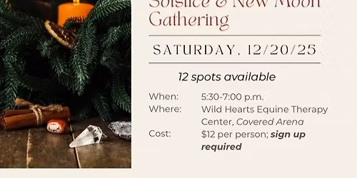 Women's Winter Solstice and New Moon Gathering