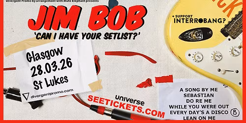 Jim Bob at Saint Luke's, Glasgow