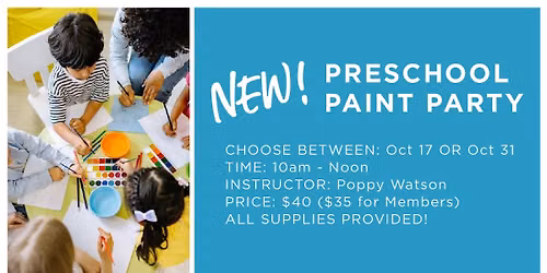 Preschool Paint Party!