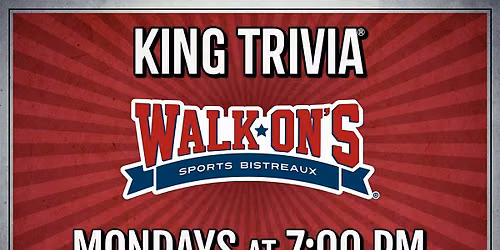 Trivia Night at Walk-On's Sports Bistreaux (Clemson, SC)