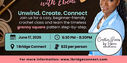 Evening Granny Square Crochet Class \u2728