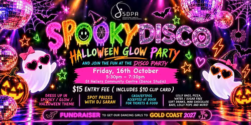 Spooky Disco- Halloween Glow Party, Gold Coast 2027 Fundraiser