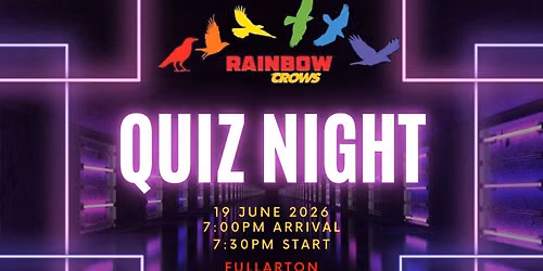 Rainbow Crows Quiz Night