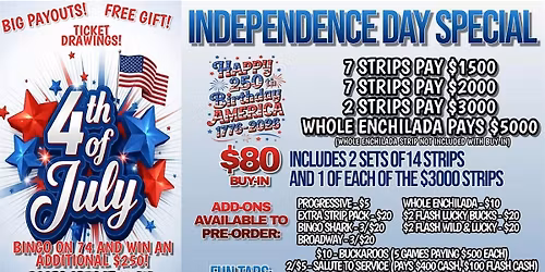 SBBB July 4th Bingo Marathon