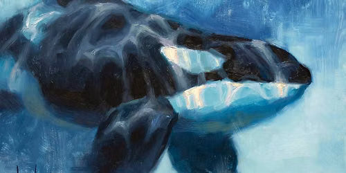 Friday Night Art & Wine - Paint an Orca in Acrylic w\/ Joyful - June 26 \/ 5-8 pm - All Levels