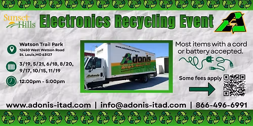 Electronics Recycling Event (Rain or Shine!)