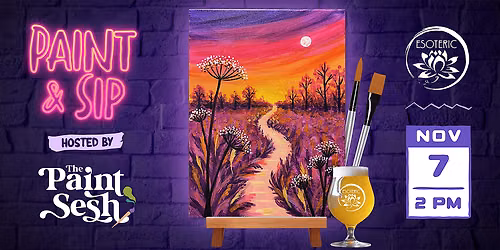 Paint & Sip Event in Cincinnati, OH \u2013 \u201cQueens Meadow\u201d at Esoteric Brewing