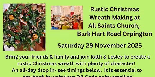 Rustic Christmas Wreath Making