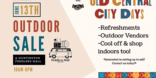Huntington Peddlers Mall X Old Central City Days Outdoor Sale